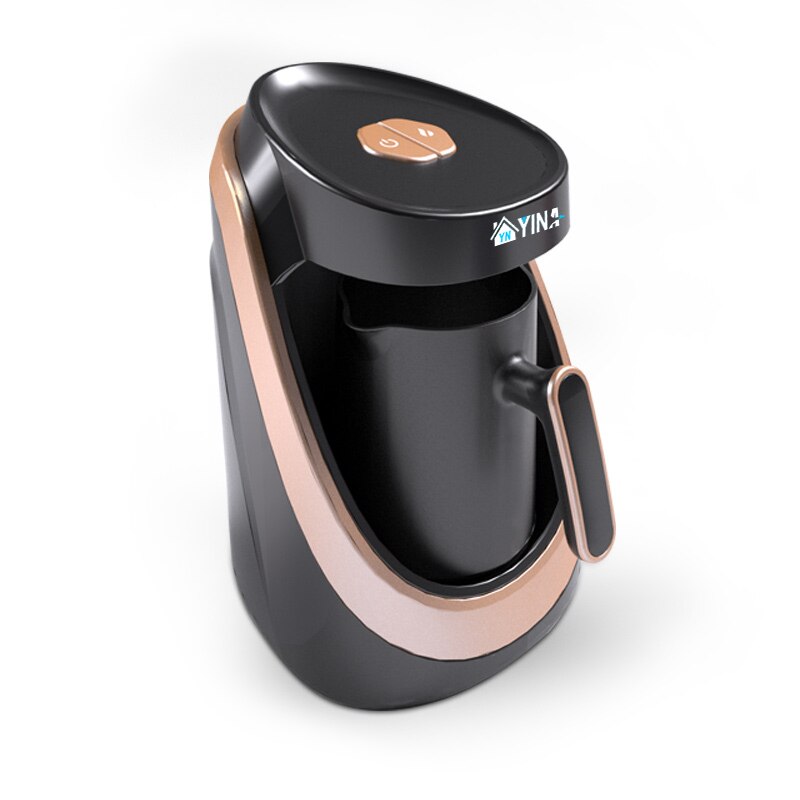 400W Automatic Turkish Coffee Maker Machine Cordless Electric Coffee Pot Food Grade Moka Coffee Kettle for 220V 0.5L: Orange 220-240V / US