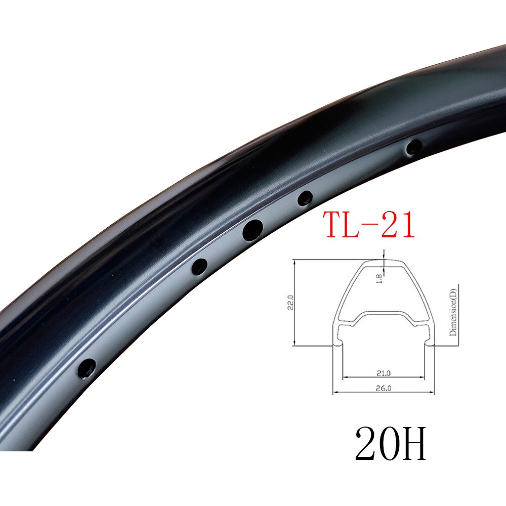 Kinlin XR240 Aluminum Bike Rim 18" 355 for Birdy Folding Bike Urban Kid Bicycles 14H 16H 20H 21H Clincher Bicycle Rim: 1pc TL-21 Disc 20H