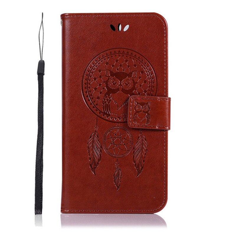 Voor xiaomi redmi note 5a hoesje portemonnee pu leren hoesje voor xiaomi redmi note 5a note 5a mdg 6 mde 6 mdt 6 hoesje flip telefoontasje: Bruin