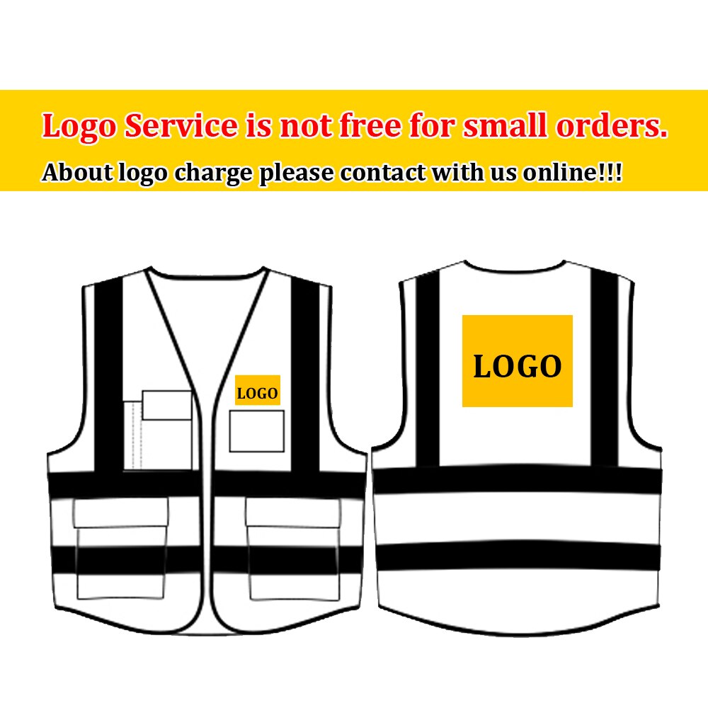 High Visbility Two Tone Construction Work Vest For Men With 3M Reflective Stripes