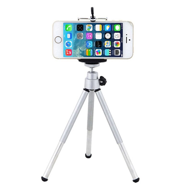 trípode pulpo Flexible soporte para Selfie con soporte Accesorios Estilo monopie para teléfono cámara Gopro: Plata