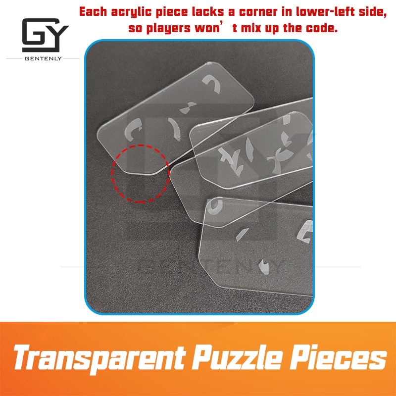 Escape Room Props Acrylic Magic Transparent Cards ... – Grandado