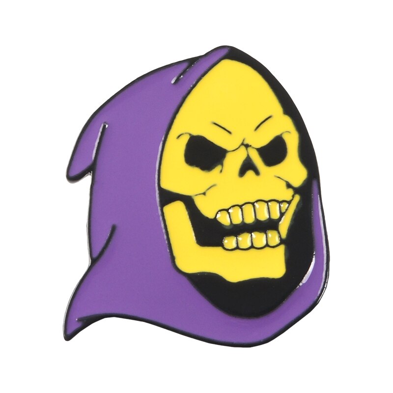 9Styles Skeletor Purple Hood Enamel Pin Masters of The Universe Badge Brooch Bag Clothes Lapel Classic Cartoon Jewelry: style8