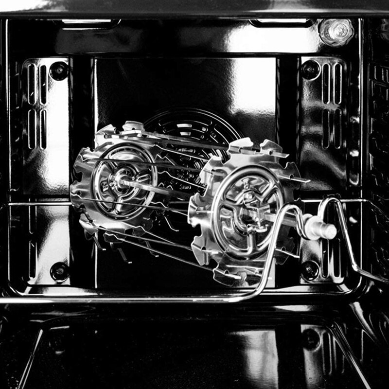Churrasco de aço metal torrador espetos rotisserie agulha gaiola forno kebab maker grill