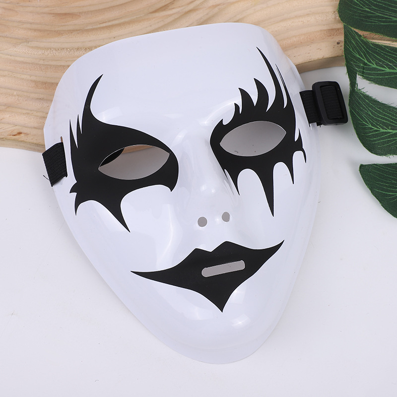 Halloween Devil Horror Half Face Mask Scary Horn Ghost Mask Monster Cosplay for Halloween Cosplay Costume: Yellow