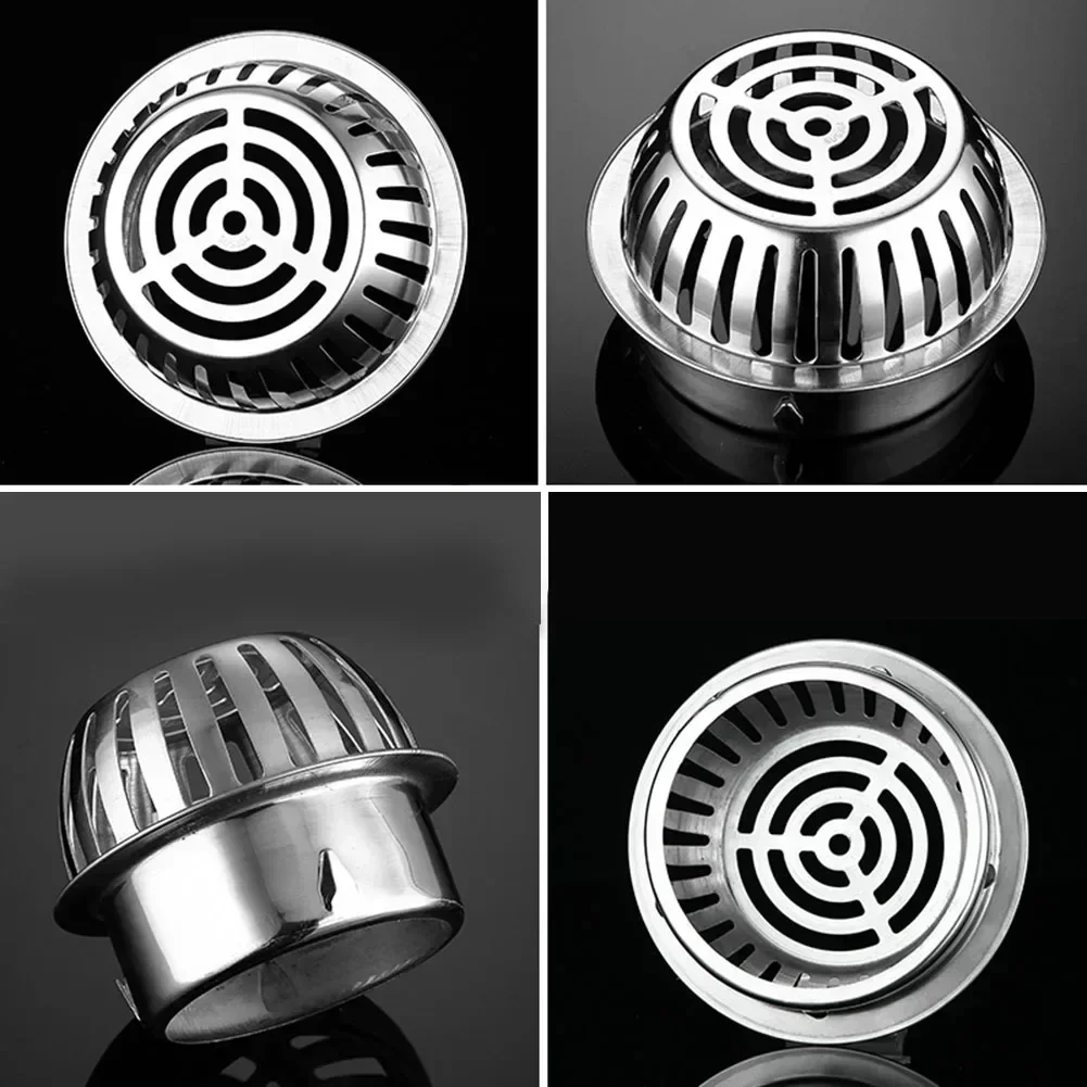 Balcony Roof Drainage Stainless Steel Floor Drain Large Displacement Anti-Blocking Outdoor Rain Bucket Drainage Floor Drain