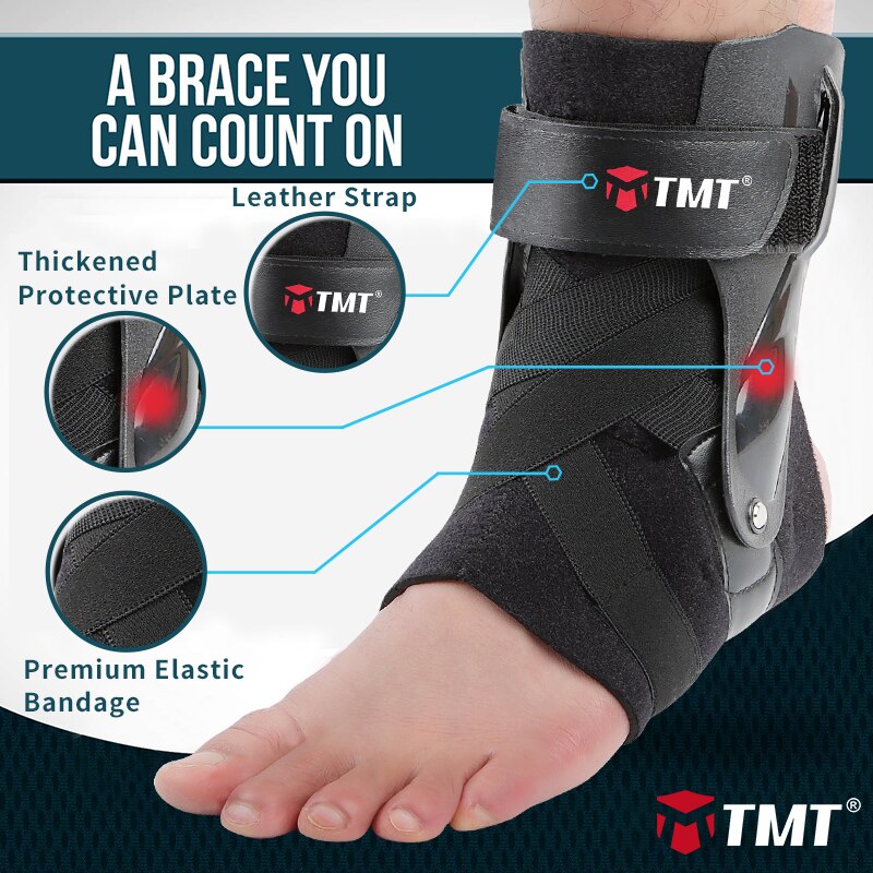 Tmt Enkelbrace Ondersteuning Verstelbare Bandage Sport Voet Enkelbandje Wrap Elastische Spalk Voor Guard Verstuikingen Letsel Protector Unisex 1Pc