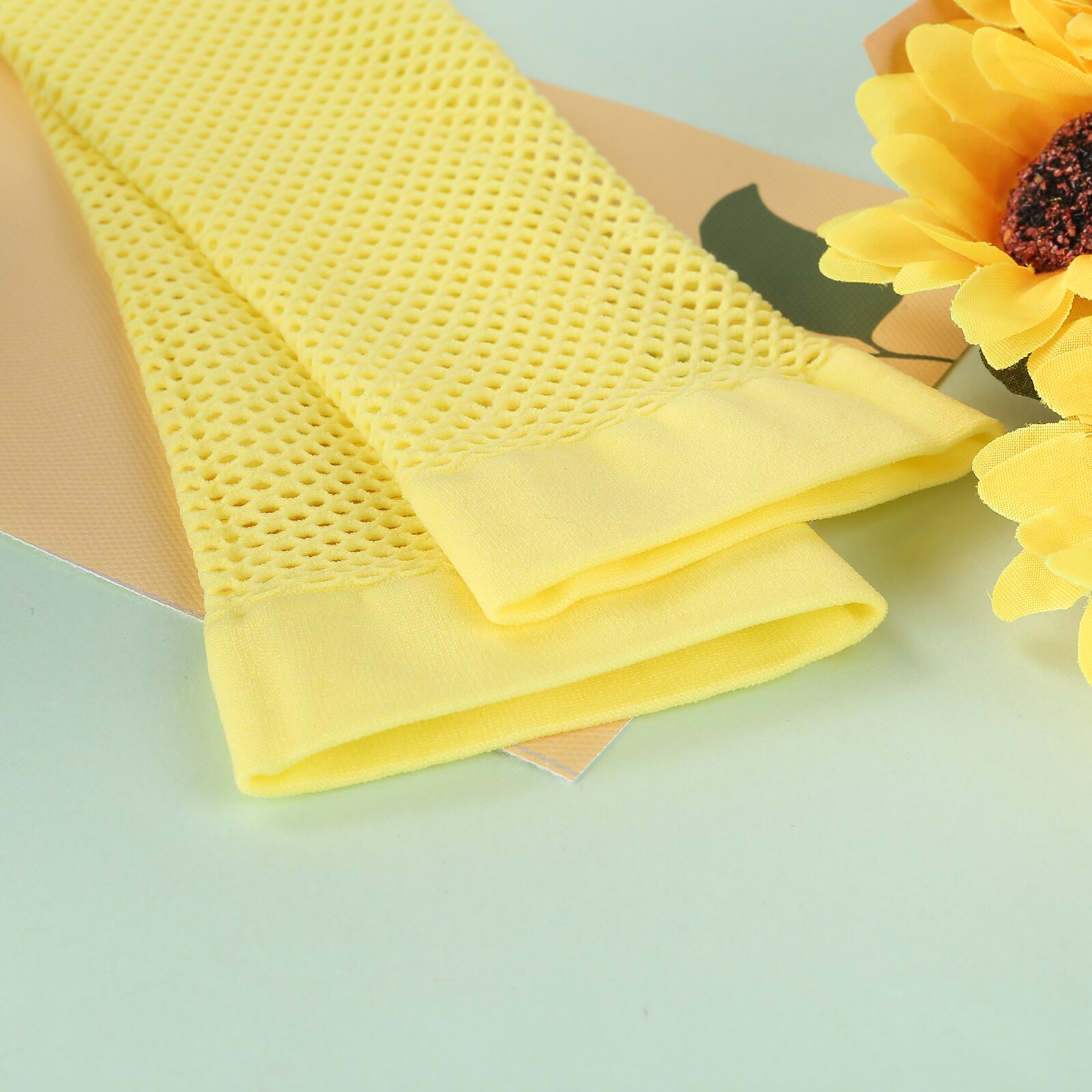 Citgeett Summer Kids Girls Stocking Solid Color Hollow Out Socks Long Socks for Spring Summer Suit 3-8Years