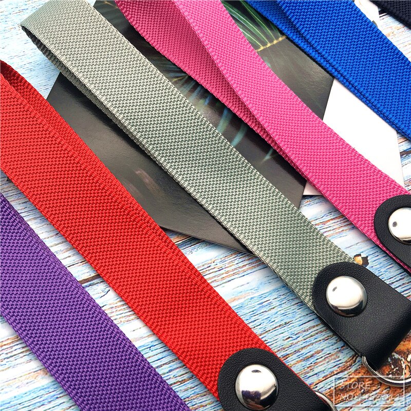 10pcs/lot Short Colorful Hand Wrist Lanyard neck Strap For Mp3 4 USB Flash Drive Keychain ID Badge Holder Mobile Phone Lanyard