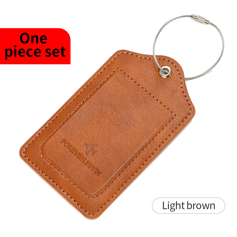 Minimalistisch en modieus RFID-reispaspoortset + PU-bagagelabel 2-delig/set geschikt voor reisaccessoires voor heren en dames