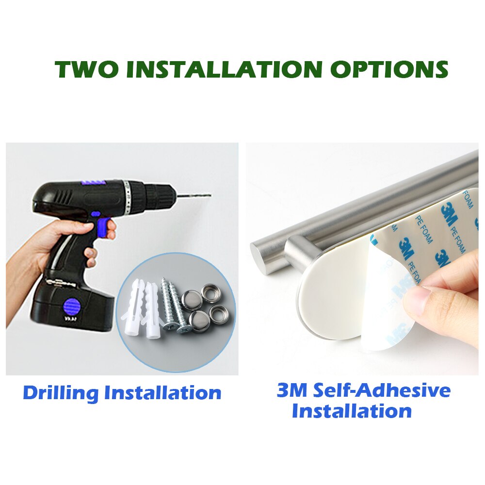 Alise uchwyt na ręcznik łazienkowy ze stali nierdzewnej haki na ręczniki naścienne matowy czarny 3M samoprzylepny stojak na papier toaletowy