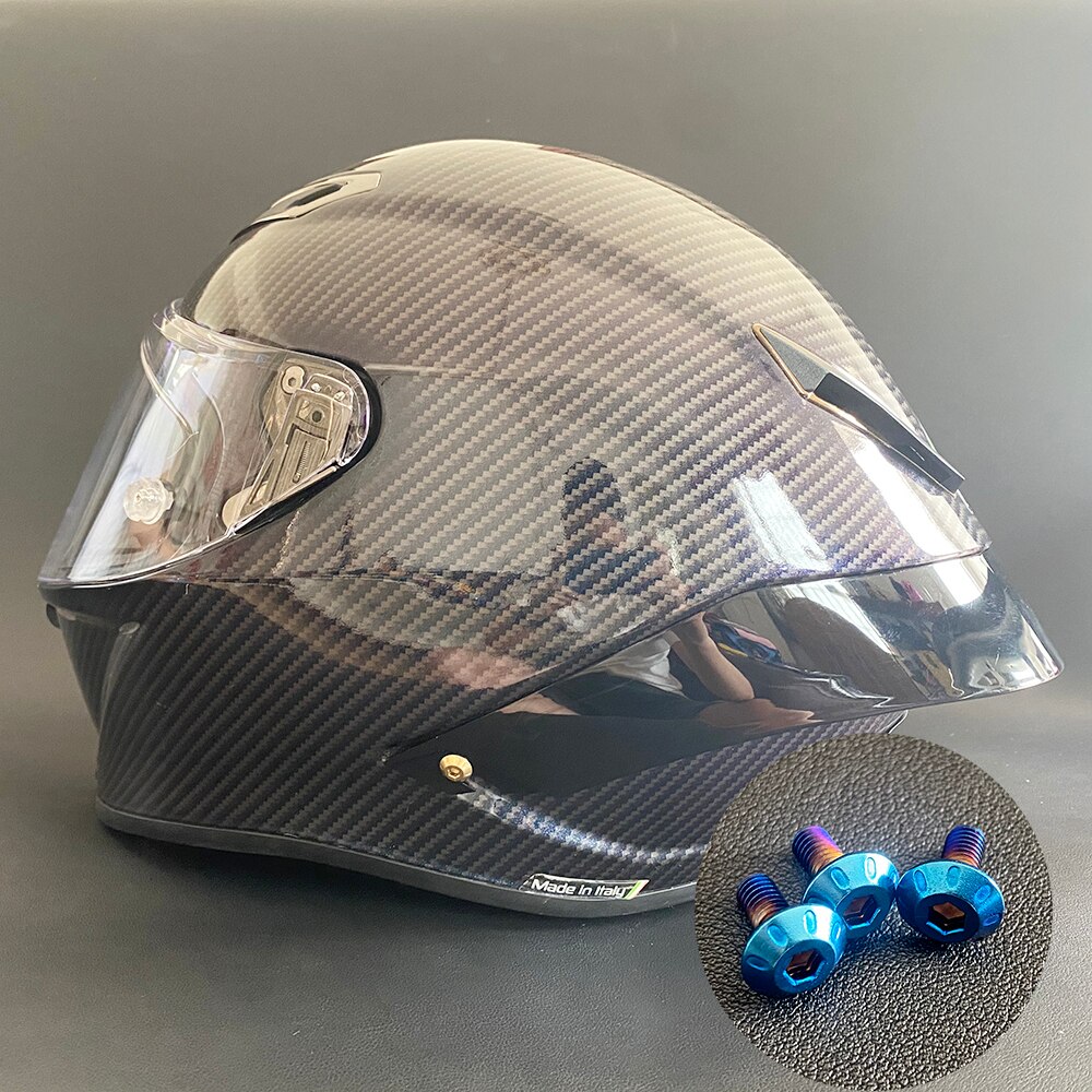 Alerón especial para casco, fijación de tornillo, repuesto de ala trasera, juego de accesorios de 3 piezas para AGV pista GPRR GPR Corsa R