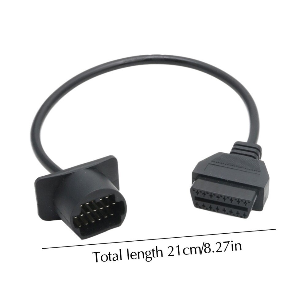 Linha de conversão do carro 17pin macho para 16 pinos obd2 fêmea adaptador conector cabo para mazda entrega rápida