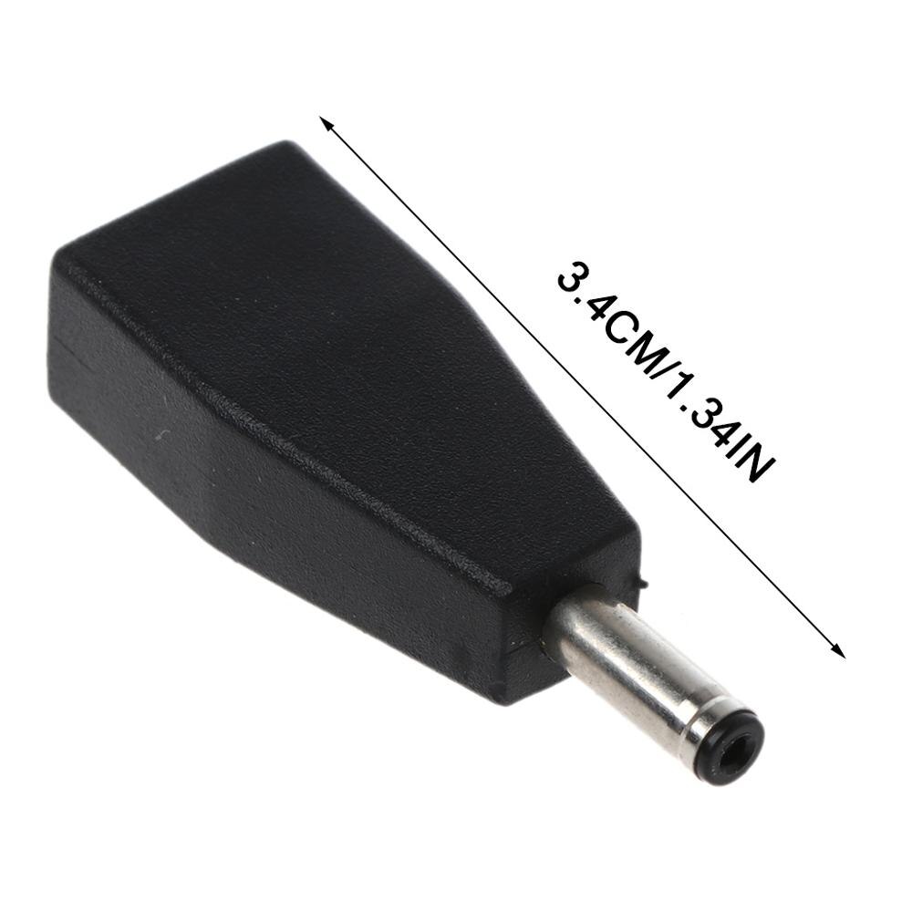 Micro USB Female To DC 3.5x1.35mm Male Plug Jack Converter Adapter Charge For USB HUB LED Light Fan