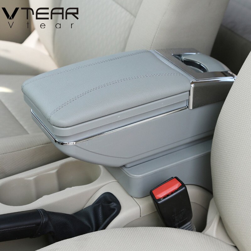 Vtear For mazda CX-3 CX3 armrest box central Store content box cup holder ashtray interior car-styling accessories2019: Gray