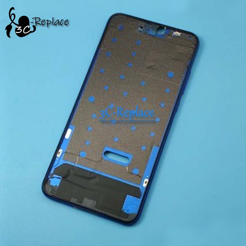 For Huawei Honor 8X JSN-L21 LCD Faceplate Frame Front Middle Frame Housing Battery Door Back Cover Housing Case Rear bracket: Blue Front Frame