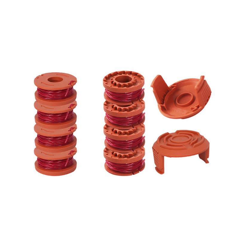 10 pièces pièces de rechange de chaîne bobine ligne tondeuse mangeur jardin herbe corde tondeuse à gazon accessoires: Default Title
