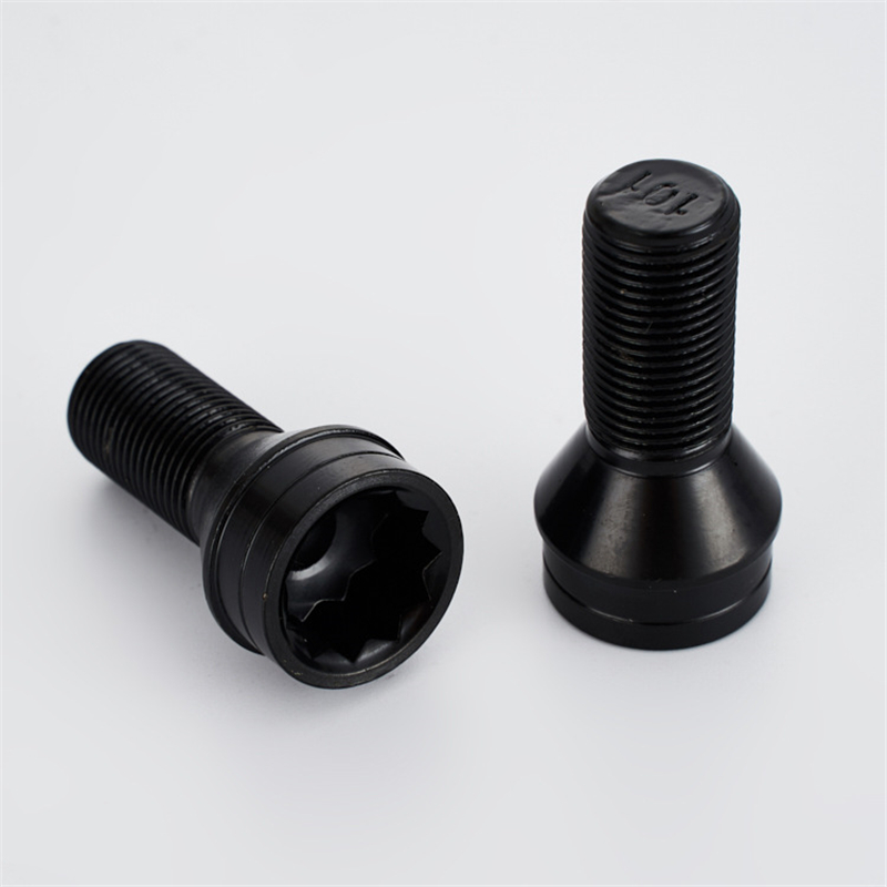 1 Set 36136776076 M14 x 1.25 Roue Boulons De Verrouillage Écrou antivol Noir + Clé Pour BMW Mini R50 R52 R53 fd076