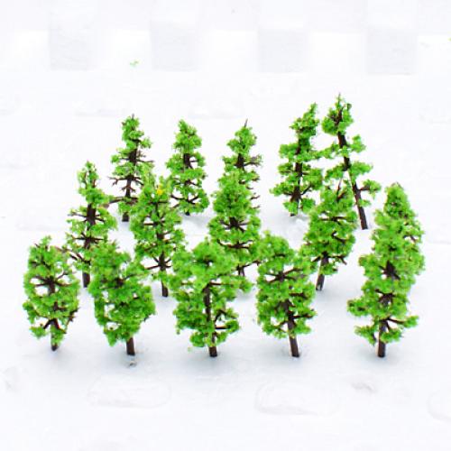 100pcs Model Trees (3.6 cm), N Z Scale Fir Trees Scenery Diorama Supplies