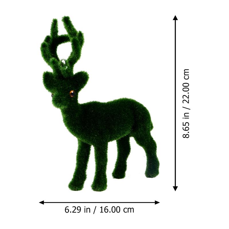 1Pc Herten Beeldje Kleine Diy Xmas Mooie Landschap Kerst Miniatuur Herten Standbeeld Ornament Decoratie Figuur Herten Speelgoed Voor Tuin