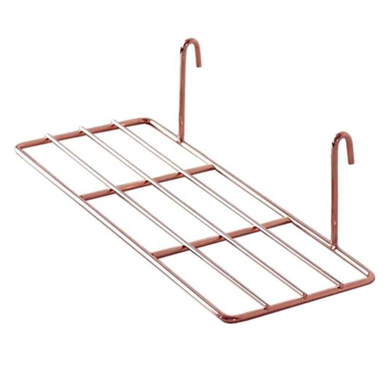 2 stücke Netz Tafel Zauberstab Regal Korb mit Haken Bücherregal Anzeige Lagerung Gestell Tablett K3KB