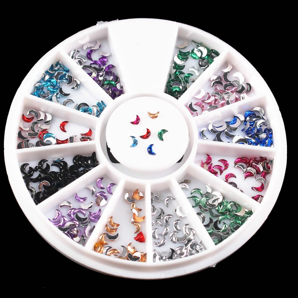 1 pièces délicat ornement ongles strass 2mm acrylique Nail Art strass décoration pour UV Gel téléphone portable bricolage ongles NR66: 3