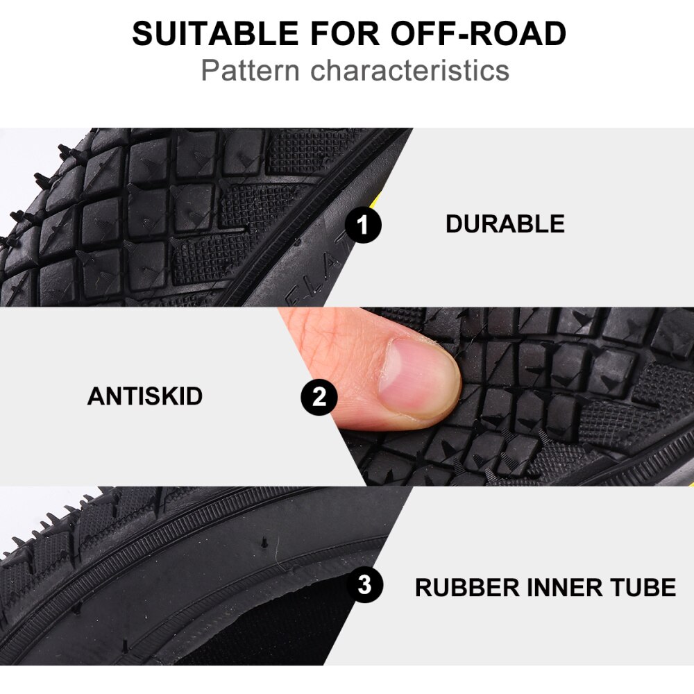 12x2.125 Kids Balance Bike Tire Thicken Outer Tire for Bike Racing (Random Pattern)