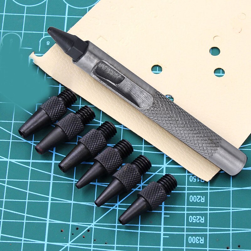 Hole Punch Combination Set Convenient Tool Belt Round Hole Punch With Punching Eye Diy Leather Tool