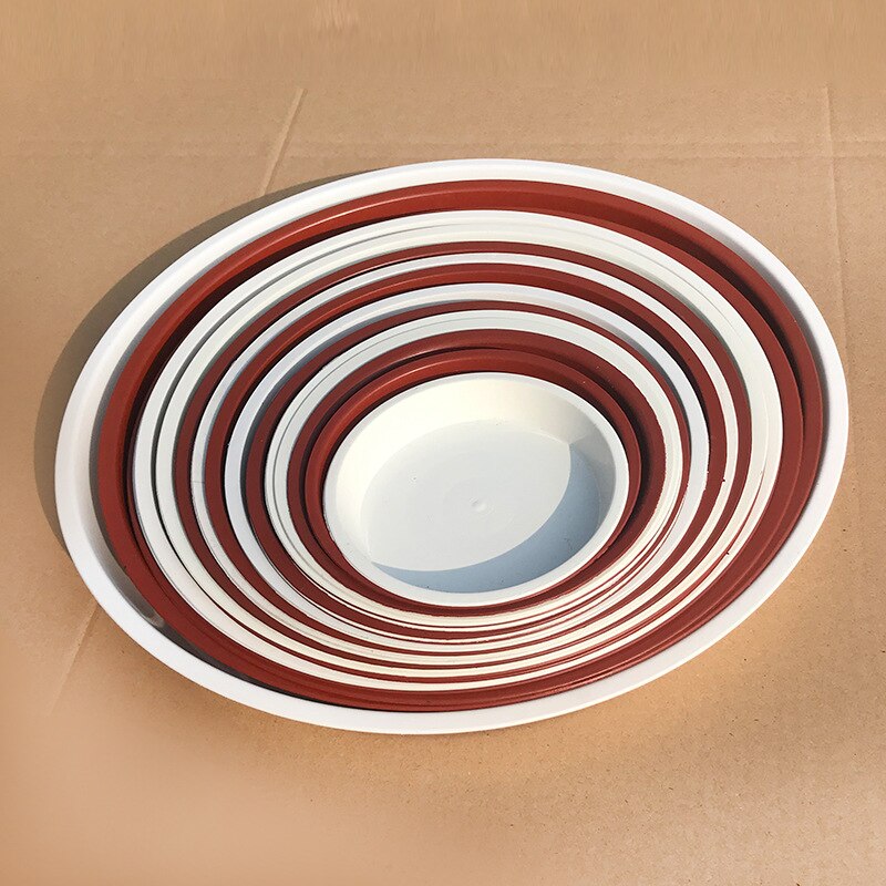 Platillos de plástico para jardín, Base de bandeja de agua para interior y exterior, 10 piezas