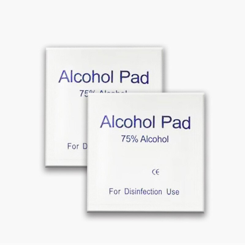 75% Alcohol Prep Pad Portable Disposable Single Use Mobile Phone Nail Art Decorations Cleaning Disinfection Scrubing Alcohol Pad