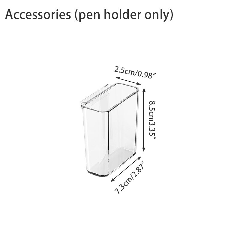 Desk Organizer with 2 Vertical File Holder, 4 Tier Stackable Paper Letter Tray File Organizer with Pen Holder,Desk Organizer: Brown