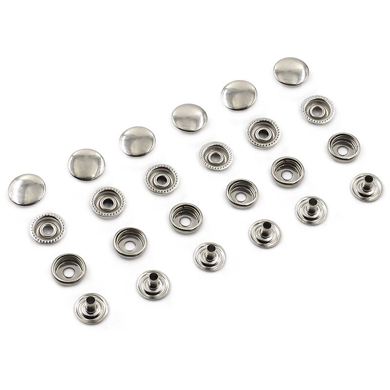 6 sets of a package Metal Snap fastener buttons Rivet Clasp Install Tool Mounting Snap Fasteners Press Studs Rivet Setter Base