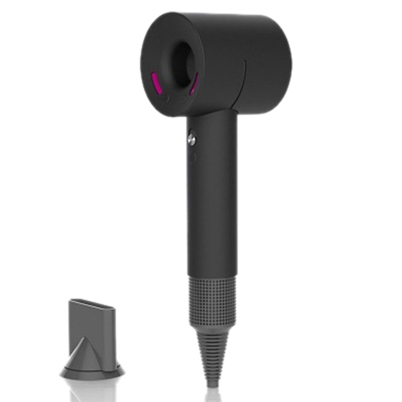 Blødt silikone beskyttelsescover til dyson supersonic hårtørrer ,360 fuld beskyttelse opladningsetui til dyson blæser cover hud: Sort