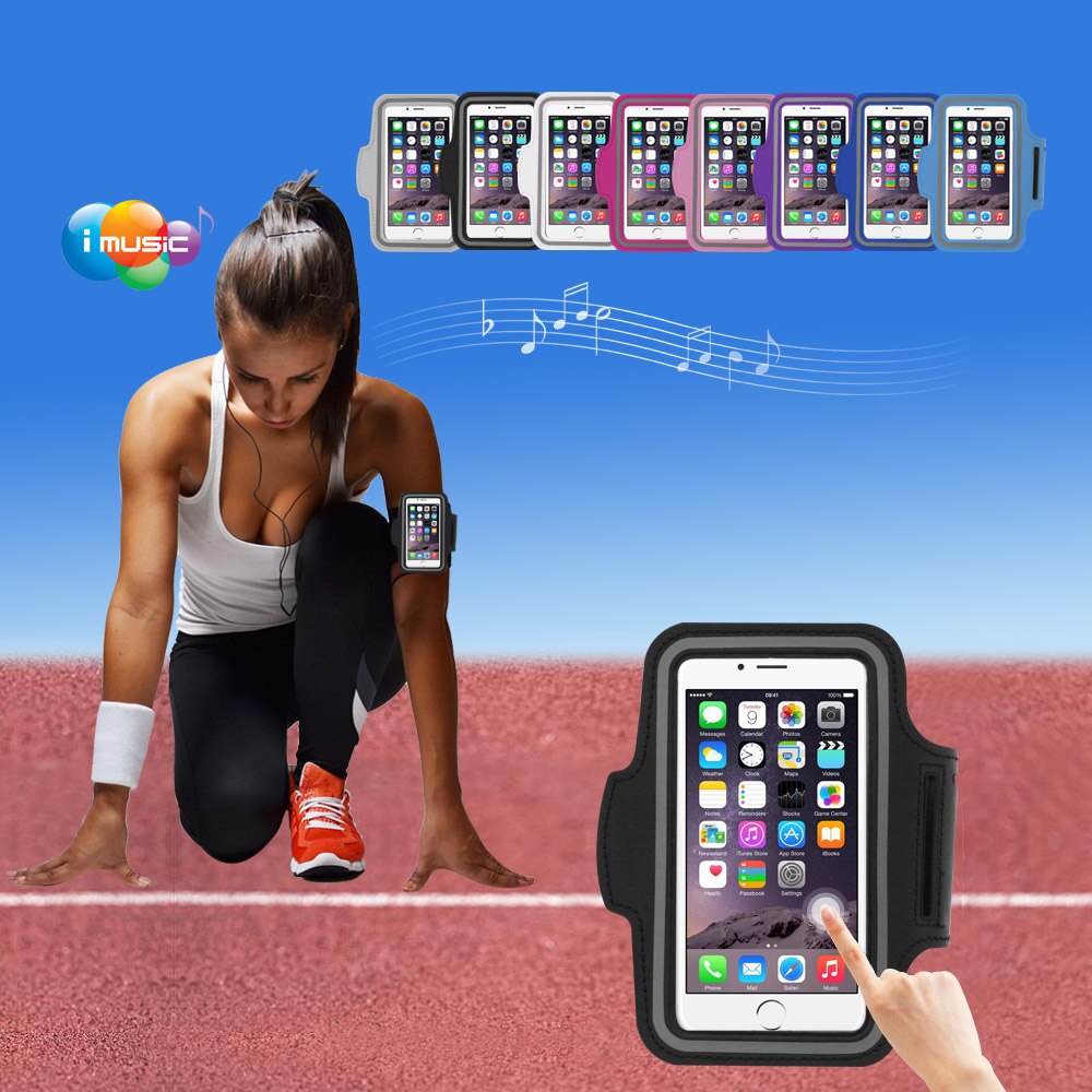Lichtgewicht Sport Armband Case Waterdichte telefoon case 4.7 "voor running voor Samsung Huawei xiaomi iPhone Smartphone