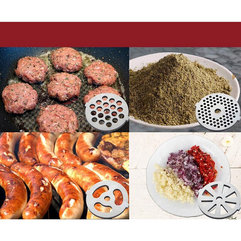 -holdbart kødkværnetilbehør til køkkenbetjeningsbænkblandere med pølsepåfyldningsrør/foodprocessor tilbehør