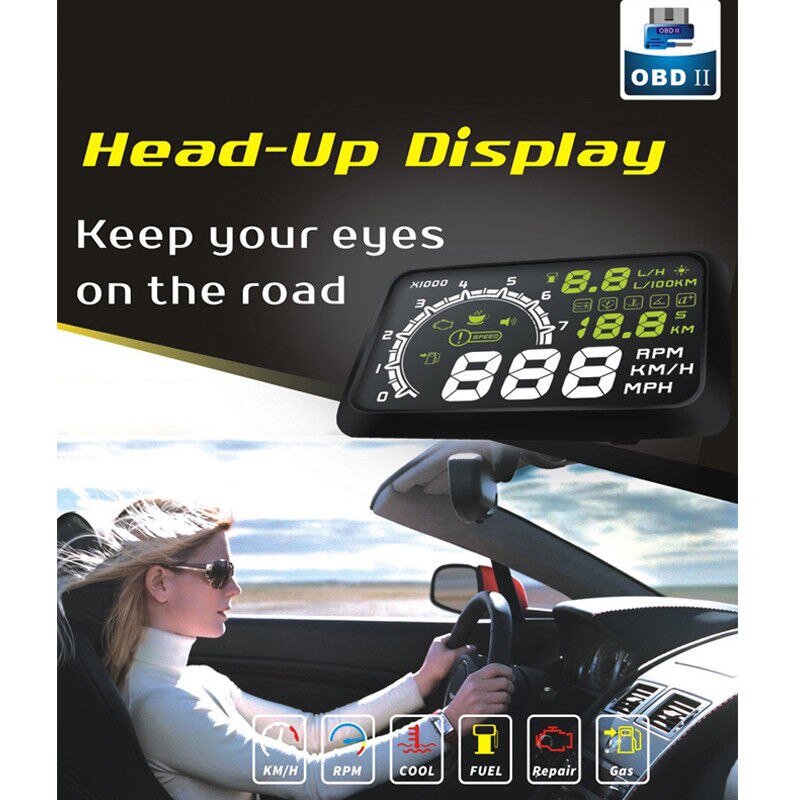 Auto HUD Anzeige Auto HUD Parameter Anzeige OBD Au... – Grandado