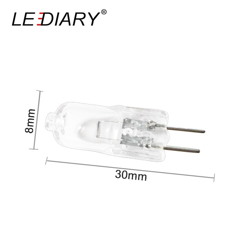Lediær 40 stk dimbar halogen  g4 pære 12v 10w 20w 35w klar jc type wolfram til lysekrone lampe hver pære med en indre boks
