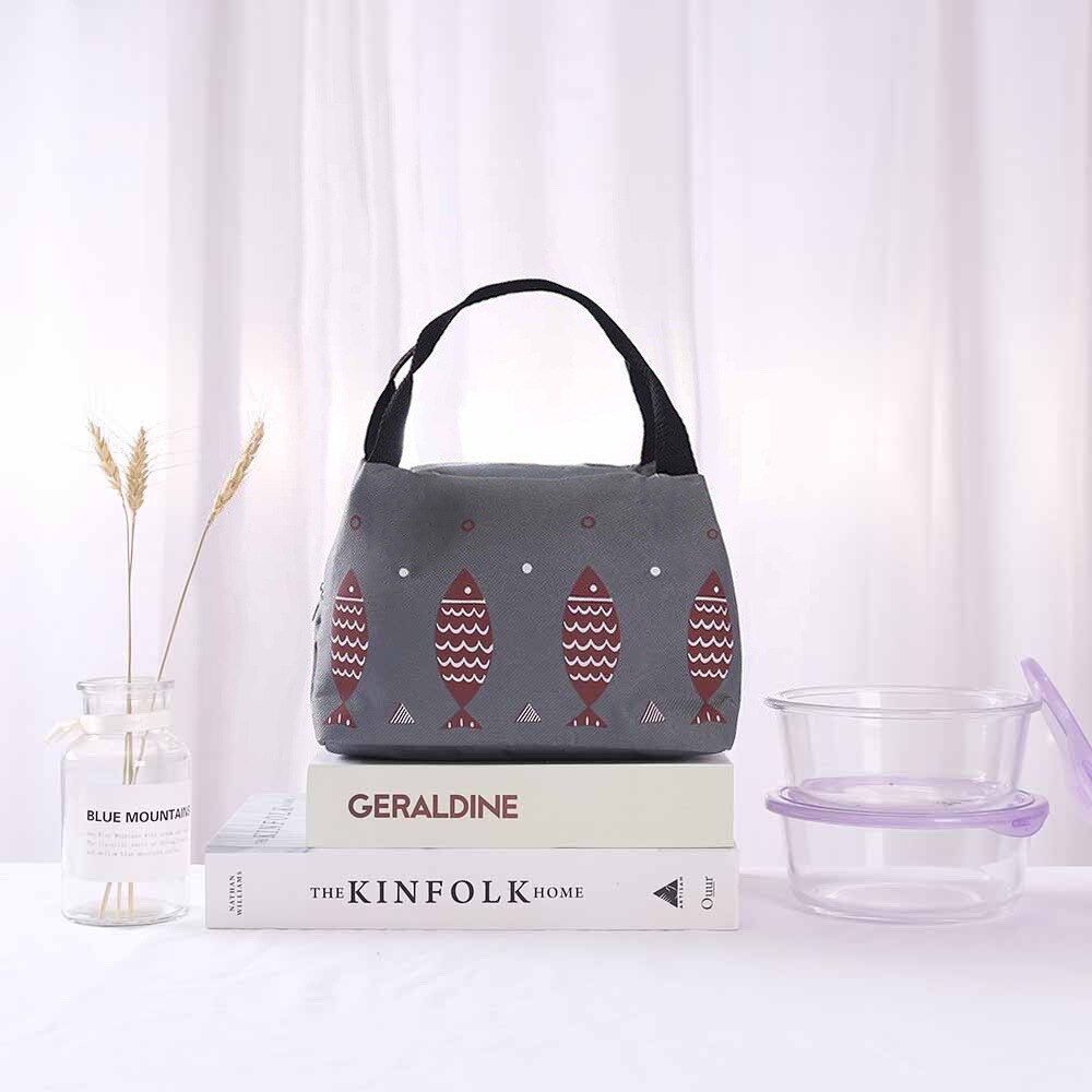 De Hand-Held Tas Jaar Na Jaar Heeft Meer dan Lunchbox Isolatie Zak Outdoor Picknick Draagbare Ijs pack Isolatie Zak Ale: Light Grey