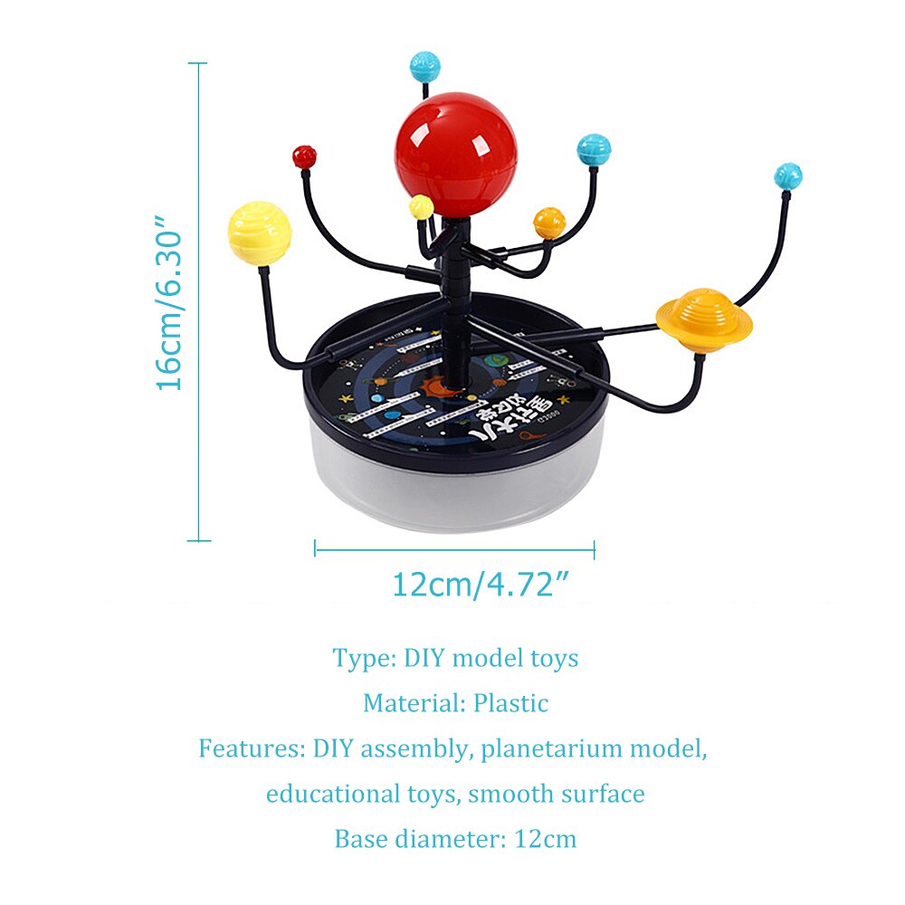 1 Set Zonnestelsel Negen Planeten Planetarium Model Kit Astronomie Science Project Diy Kid Wereldwijd Vroege Onderwijs Voor Kind