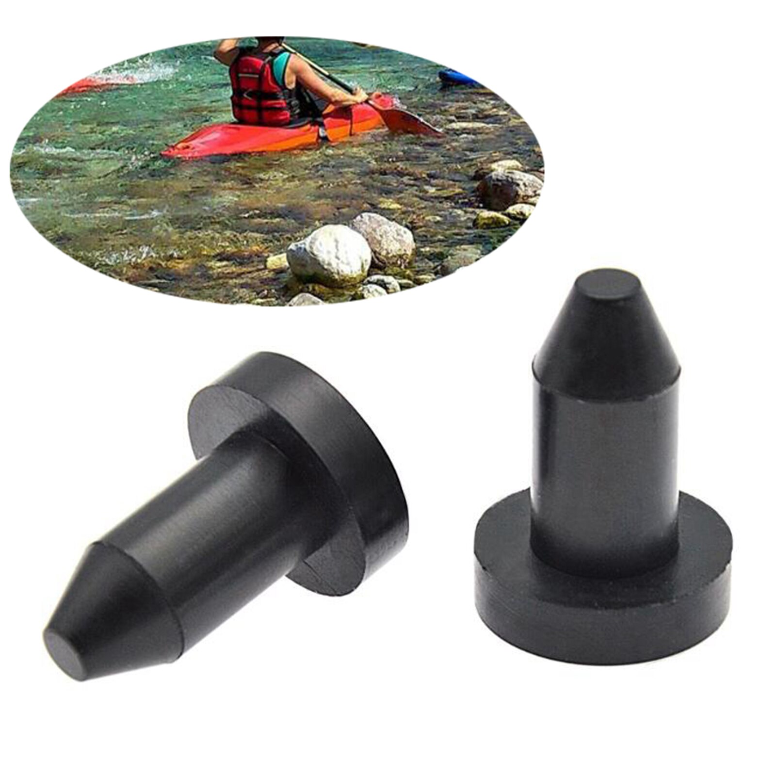 2Pcs Kayak Kano Marine Boot Scupper Plug In Afvoer Gaten Stopper Stekkers Kit Voor Zon Dolfijn Kajaks