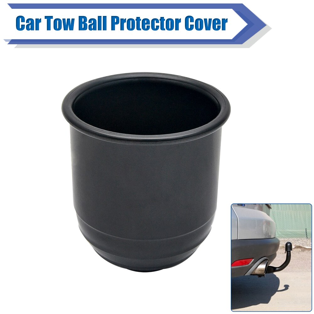 Black Car Trailer Hitch Ball Hook All Weather Cover Protect Tow Bar Ball Cover Cap Ball Hood For RV Camper Trailer Truck