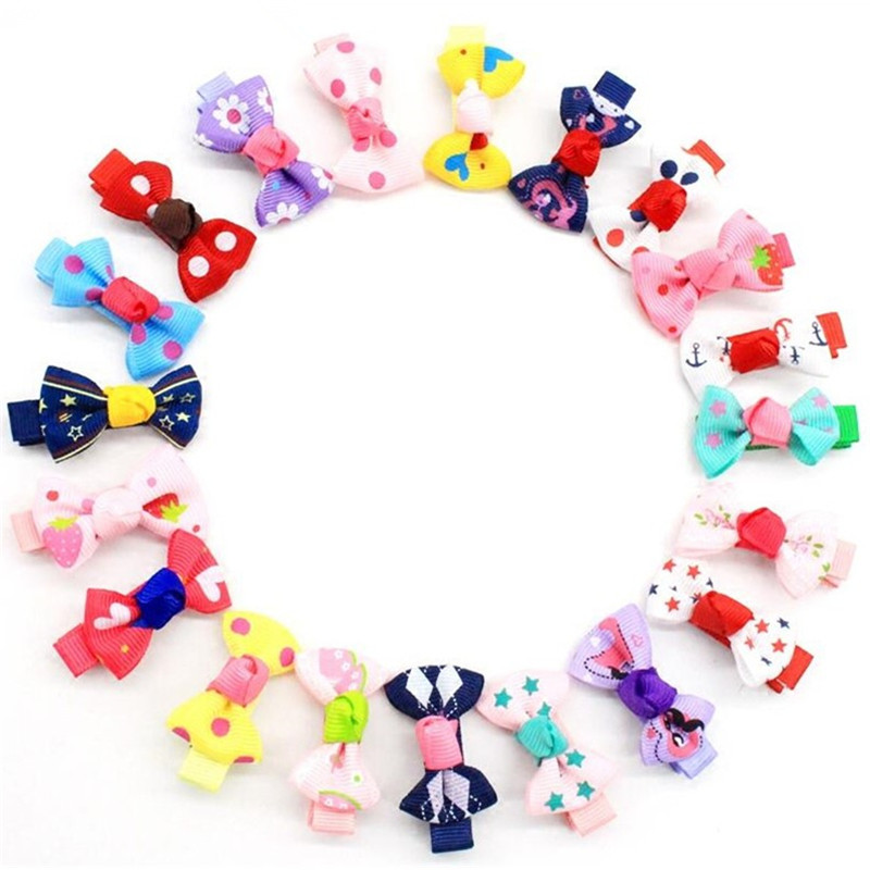20 stuks/partij meisjes haaraccessoires kawaii stippen haarspeld elastische haarbanden bloem haarspeld strikken hoofdtooi schattige haarbanden voor kinderen