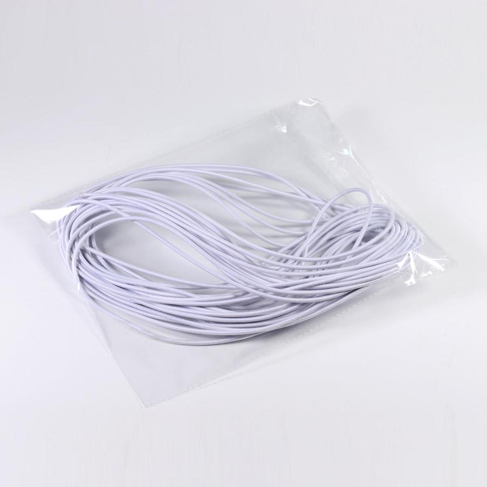 5/10/15m 1-3mm Latex Polyester Mouth Mask Round Elastic Band Mask Rope Rubber Band String Mask Ear Cord for DIY Mask