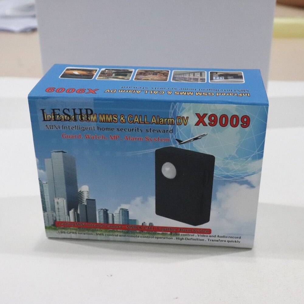 Infrared GSM MMS & Call Alarm For GSM850 GSM900 DCS1800 PCS1900 Quad Band Sensor with Camera Mic Tracker x9009
