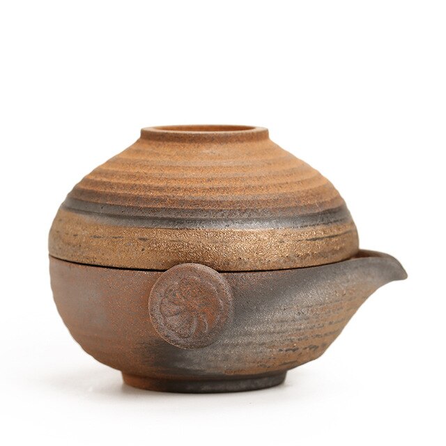 Service à thé Portable gaiwan japonais | Théière en céramique, service de tasses à thé, voyage tasse rapide, verres à boissons faits à la main