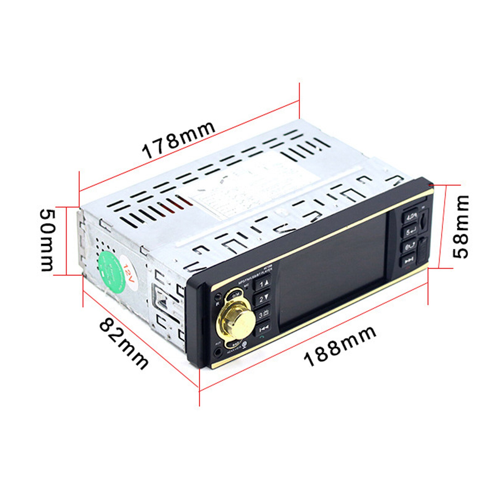 Universal Car Stereo MP5 Player Hands-free Car Stereo Autoradio MP3 Player In Dash HeadUnit Bt USB AUX FM Radio Receiver