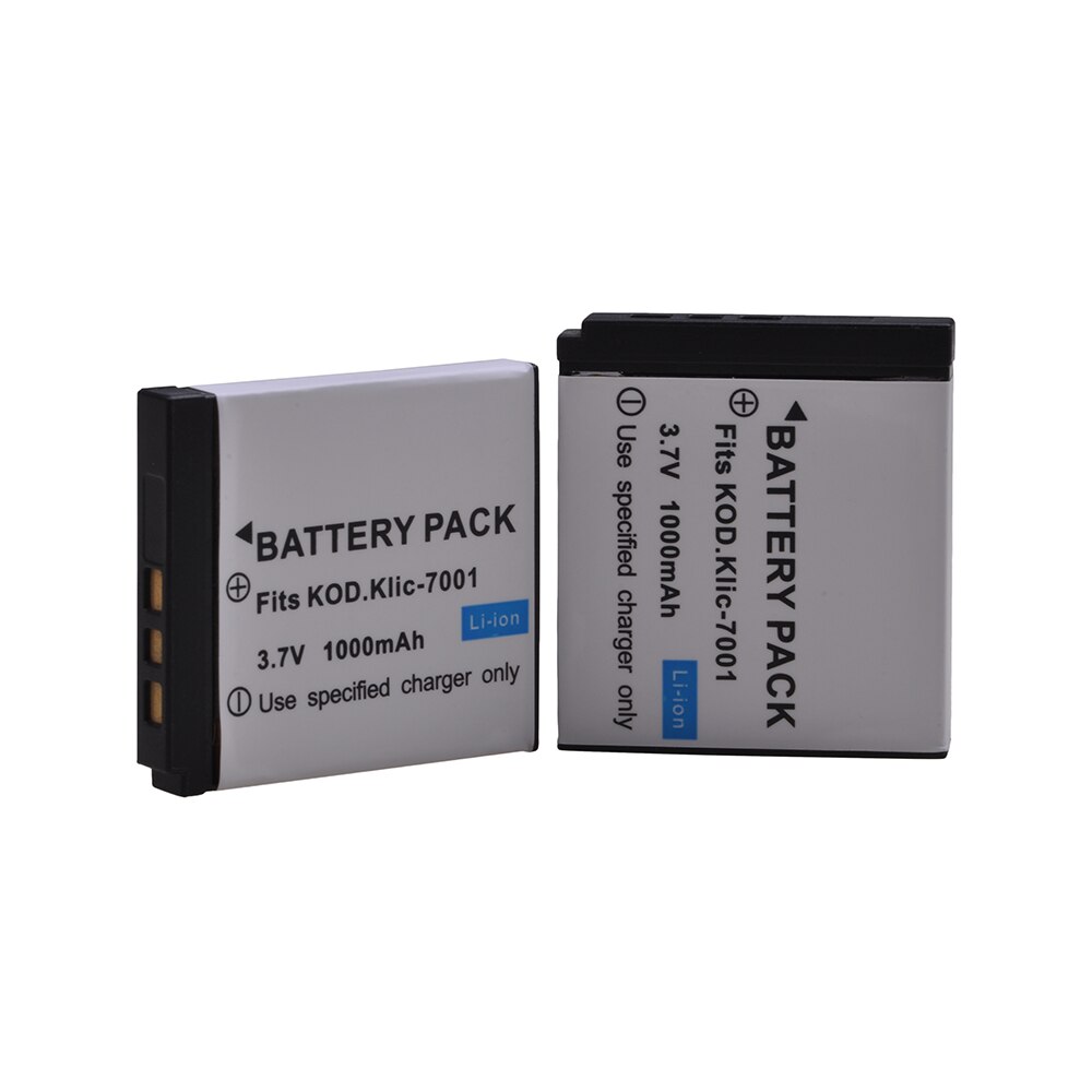 Batterie 1000mAh, Klic-7001 klc 7001 Klic7001, pour Kodak M1063 M341 M340 M320 M1073 V550 V570 V610 V705 M753 M763 M853 M863