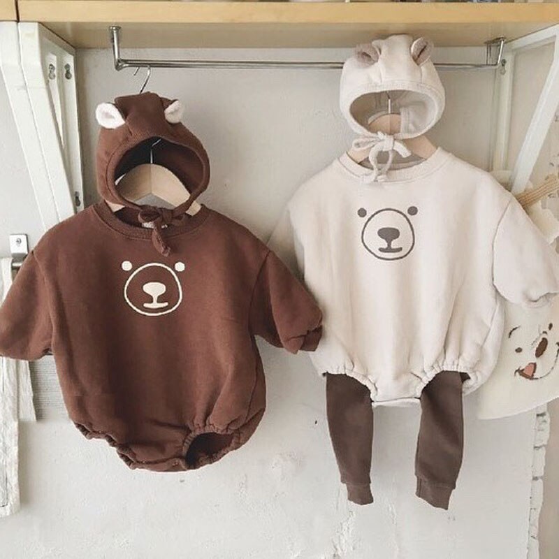 MILANCEL baby kleidung cartoon stil baby bodys pelz futter baby overalls infant baby outfit mit hut