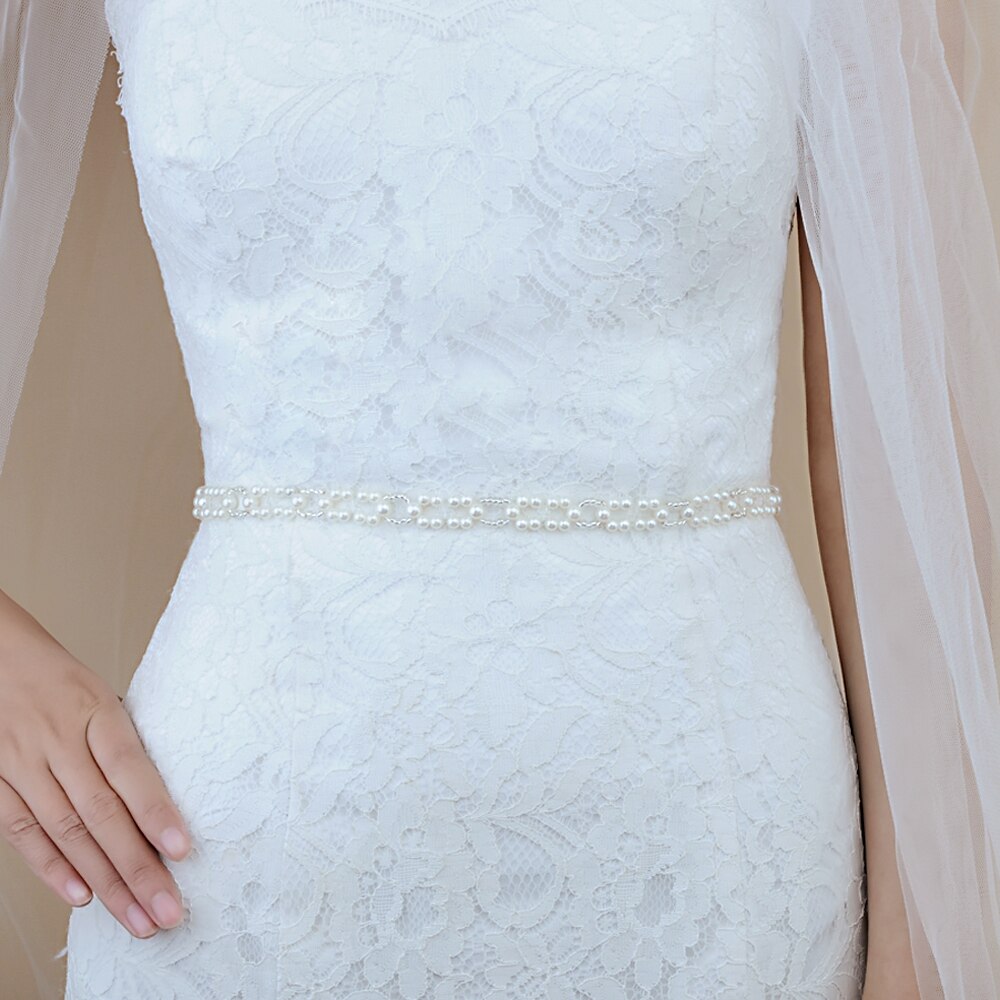 Trixy s246 pérolas faixas cinto de casamento cristal nupcial faixa marfim pérolas miçangas cinto nupcial faixa vestidos de casamento acessórios