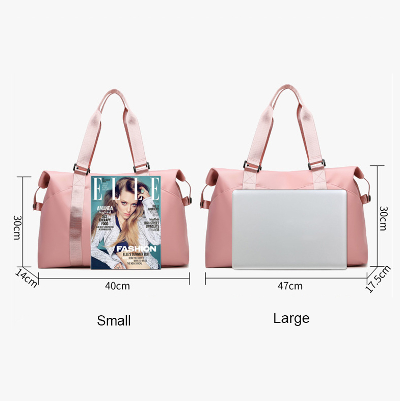 Bags Glossy Fitness Travel Bags Dry Wet Tas Handbags Women Luggage Bag With Shoes Pocket Traveling Sac De Nylon Big Bag